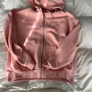 Pink Zip-Up Hoodie